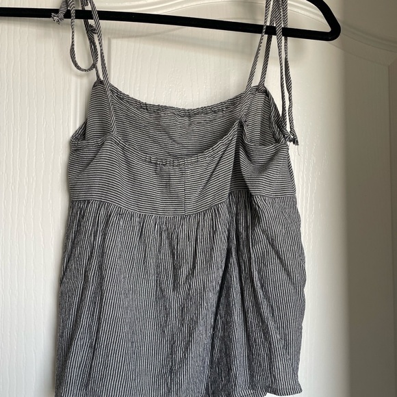 BCBG Striped Flowy Top with Adjustable Spaghetti Straps in size Small - Picture 2 of 4